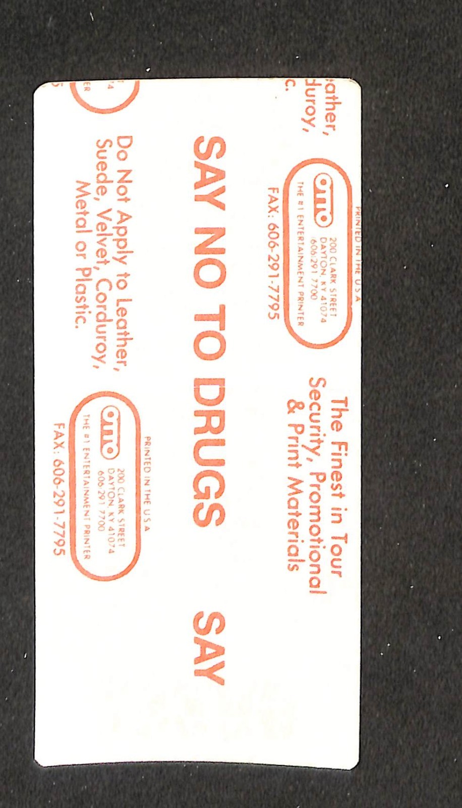 BAD COMPANY HOLY WATER 1991 CONCERT TOUR PASS, GUEST