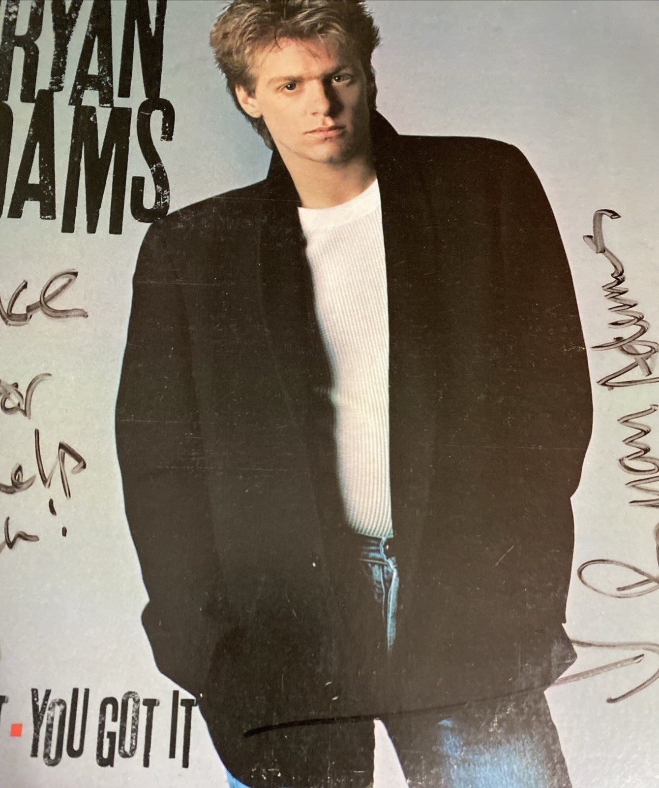 Bryan Adams signed / Autographed Vinyl LP You Want It You Got It