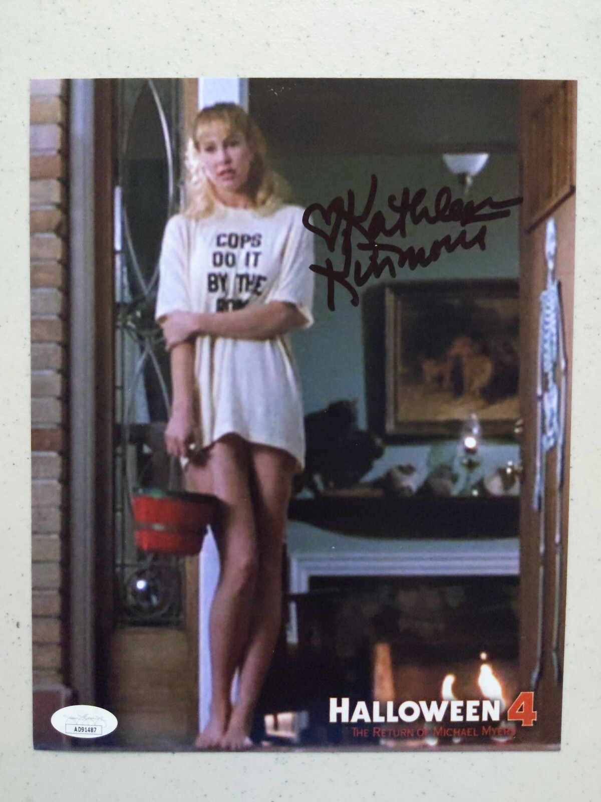 Kathleen KINMONT Signed 8×10 PHOTO Halloween 4 Kelly Meeker Auto BAS JSA COA