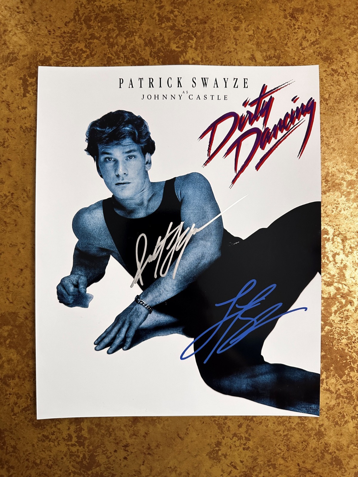 💃 Dirty Dancing Signed 8×10 Cast Photo Swayze Jennifer Grey COA