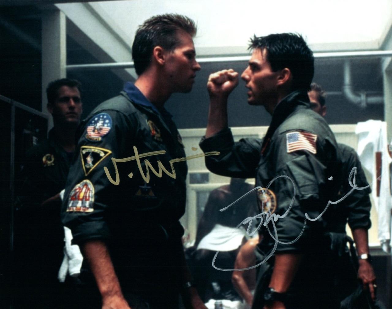 Tom Cruise Val Kilmer 8×10 signed Photo autographed Picture + COA