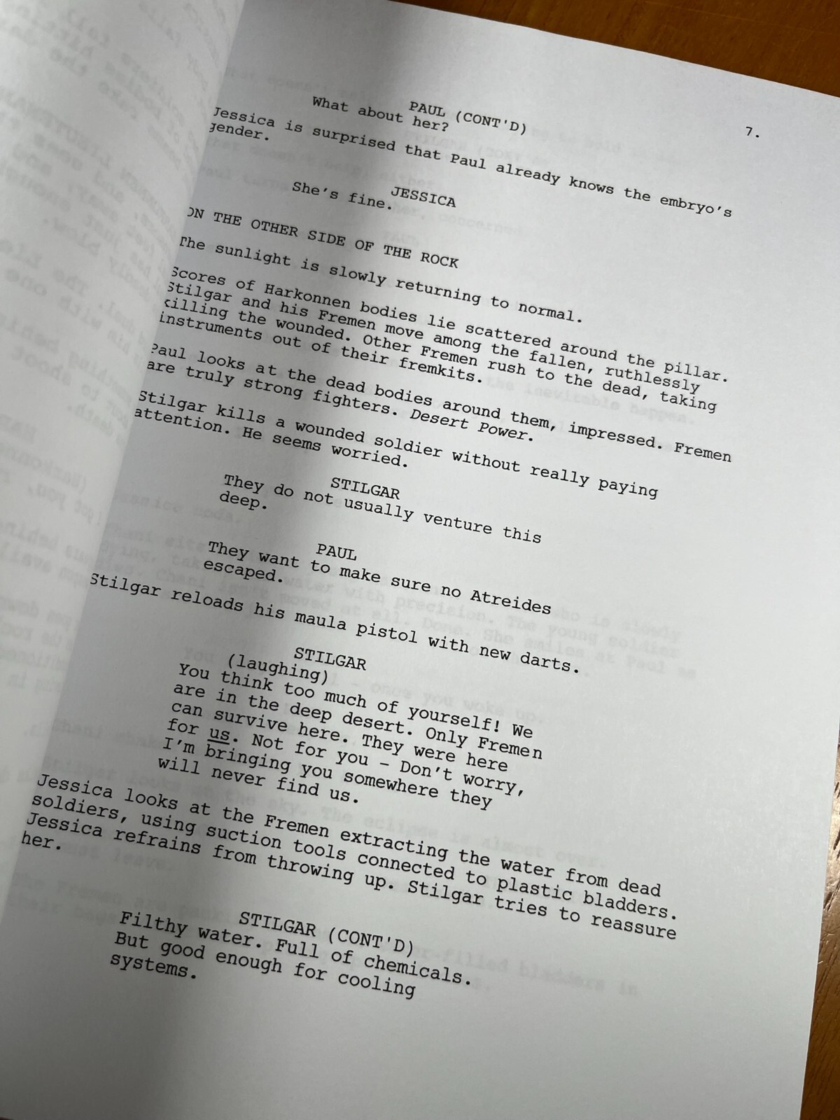 Dune Part Two Script Signed- Autograph Reprints- Dune Part 2 Script