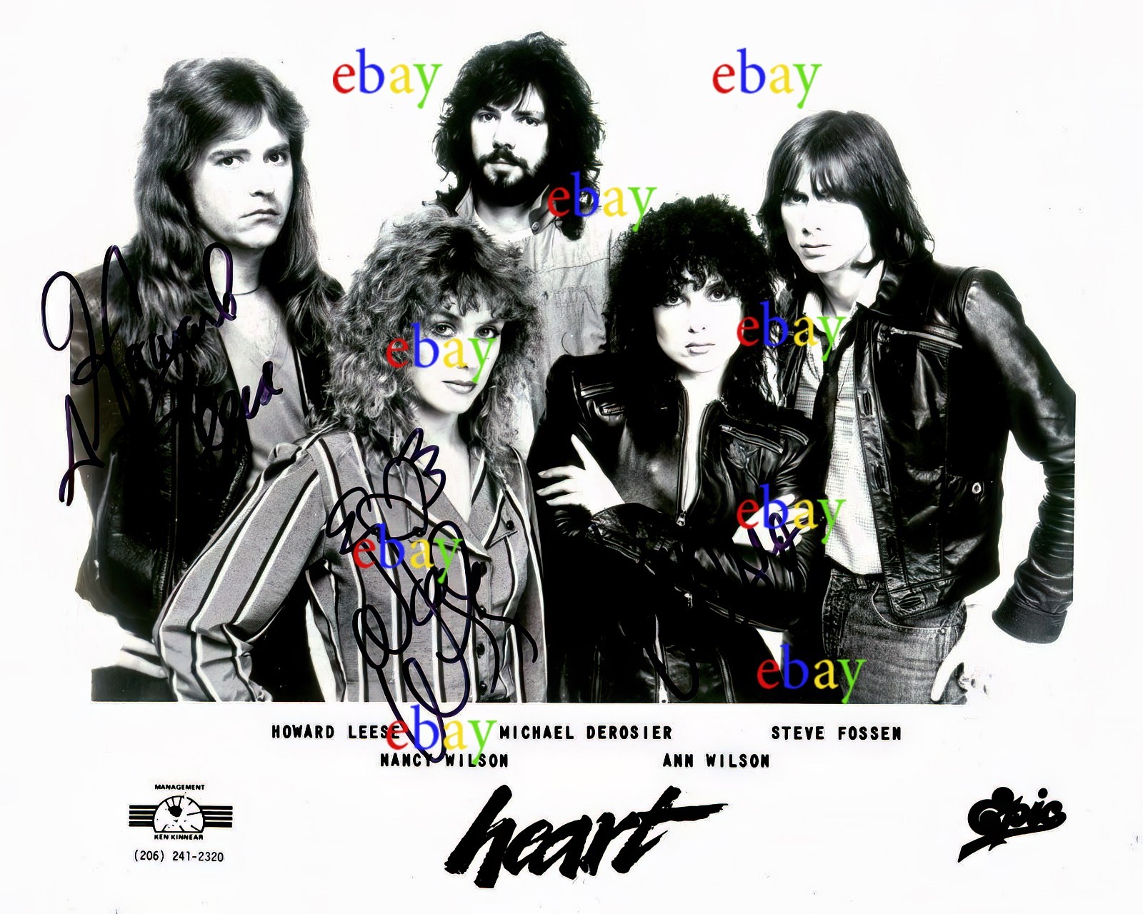 Heart band Ann & Nancy Wilson Autographed 8×10 Signed Photo Reprint
