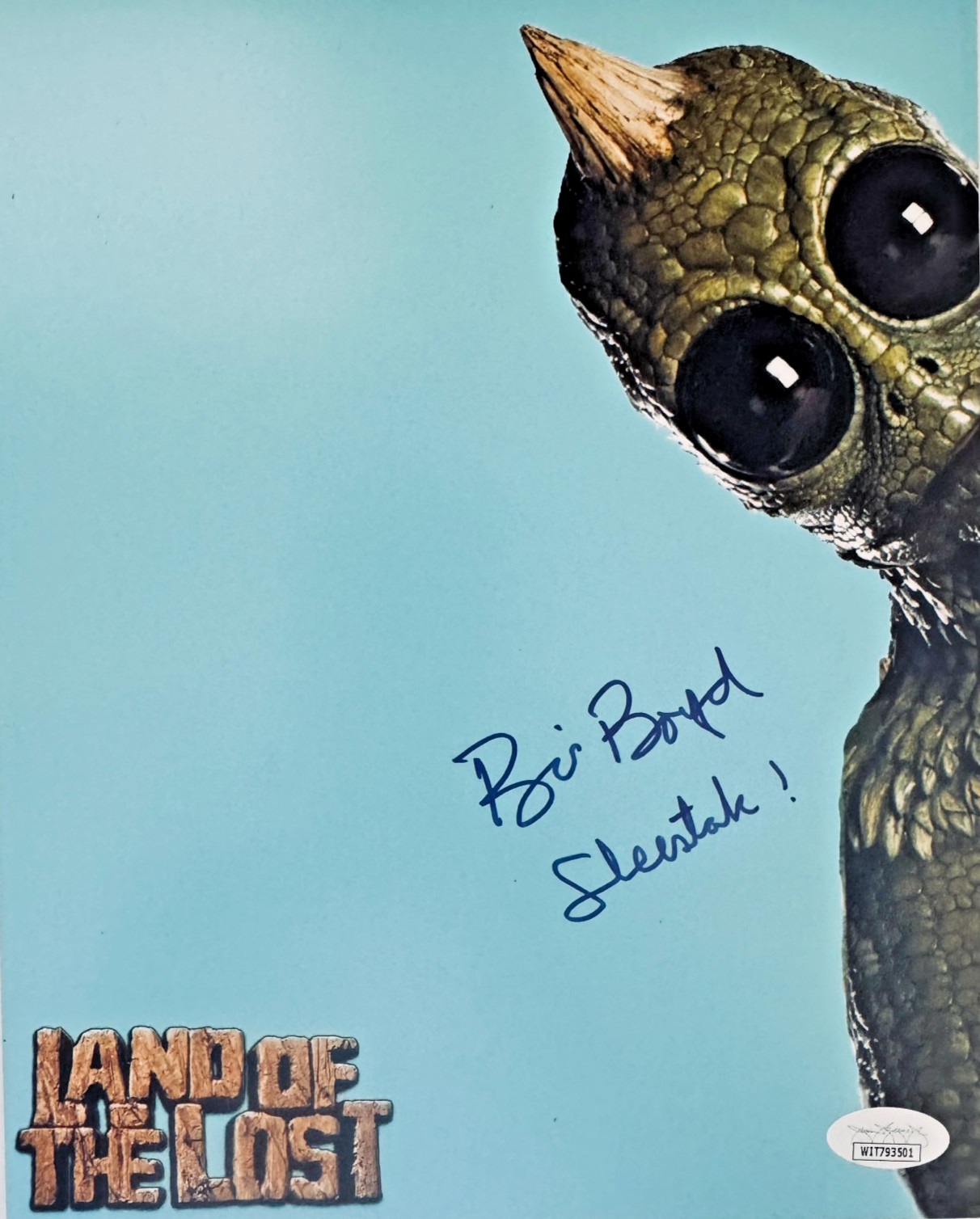 Bill Boyd Signed Sleestak 8×10 Photo Land of the Lost Marty Krofft Signed COA