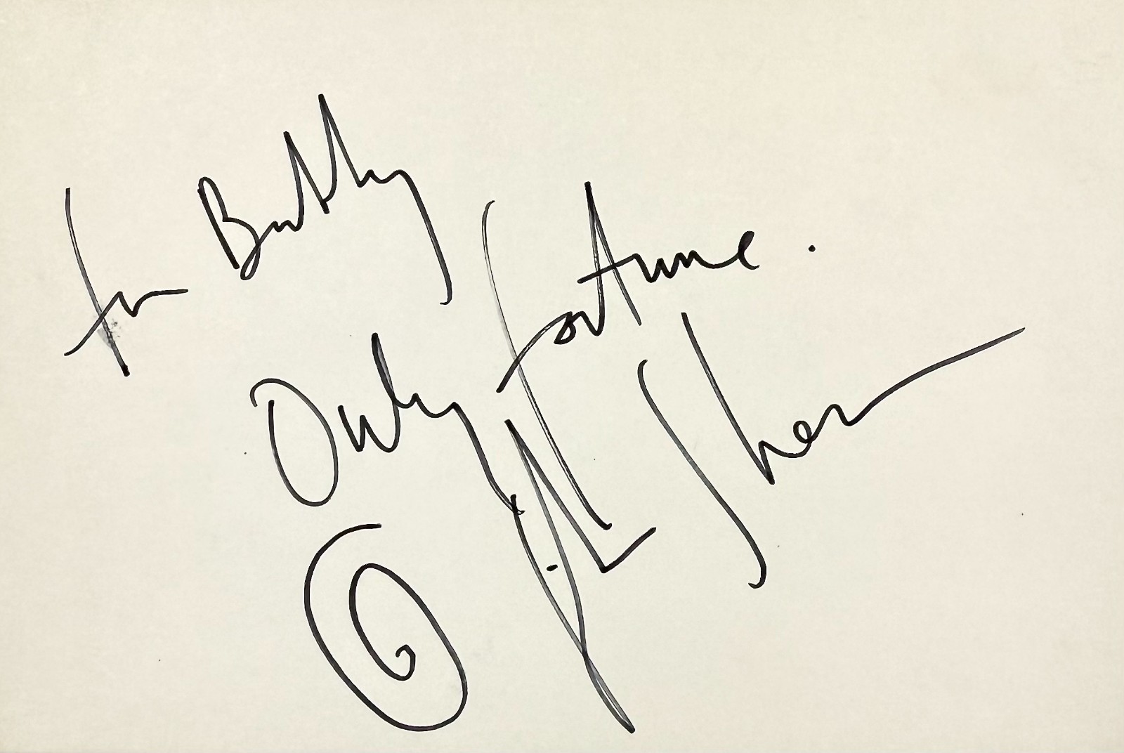 JOHN SHEA Signed 4×6 INDEX CARD Lois & Clark: The New Adventures of Superman