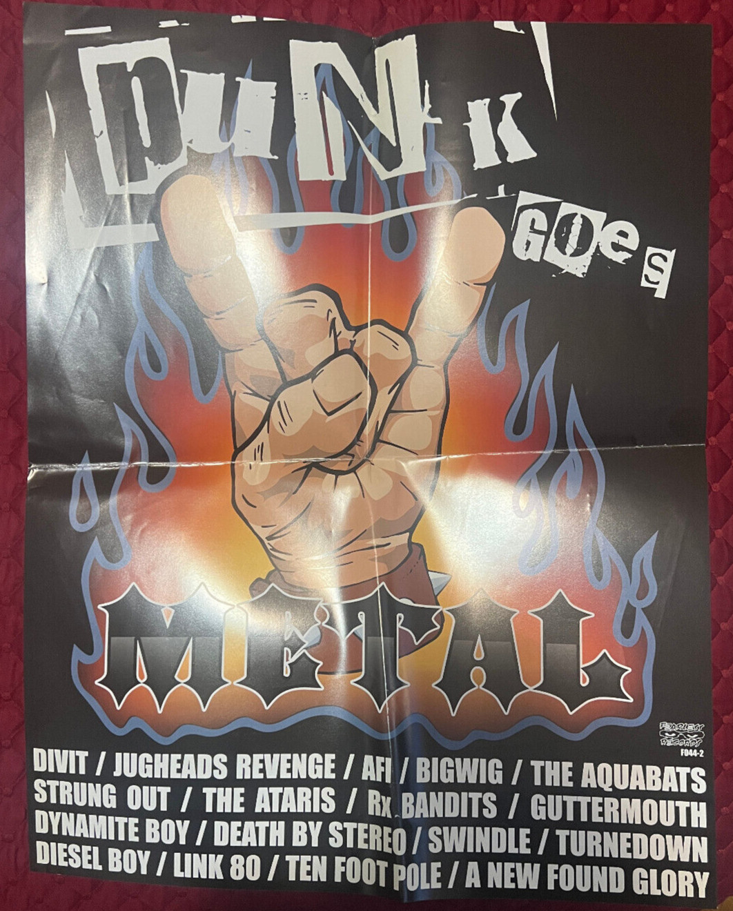Punk Goes Metal Promo Poster Fearless Recs 2005 Ataris Aquabats Strung Out 16×20