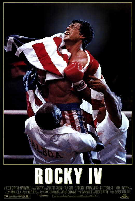 ROCKY 4 Movie POSTER 27×40 Sylvester Stallone Talia Shire Dolph Lundgren