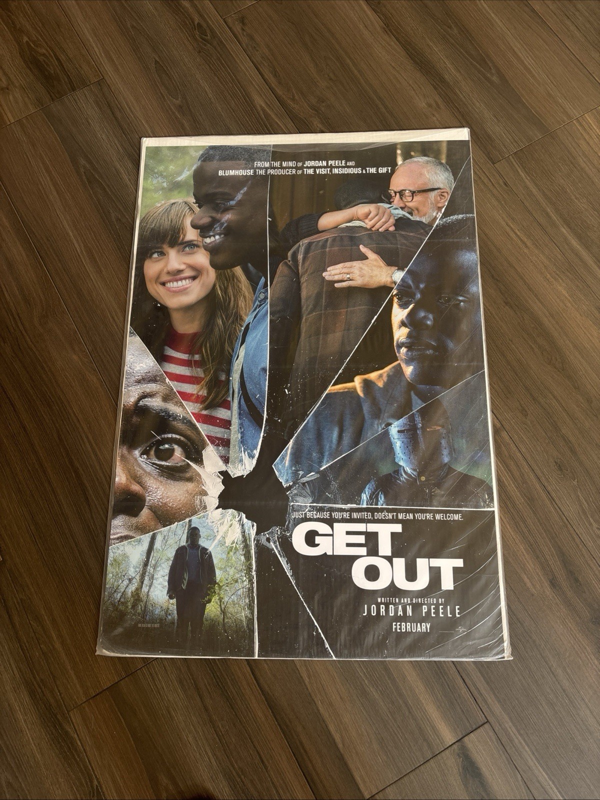 GET OUT MOVIE POSTER 2 Sided ORIGINAL Poster 27×40 JORDAN PEELE DANIEL KALUUYA