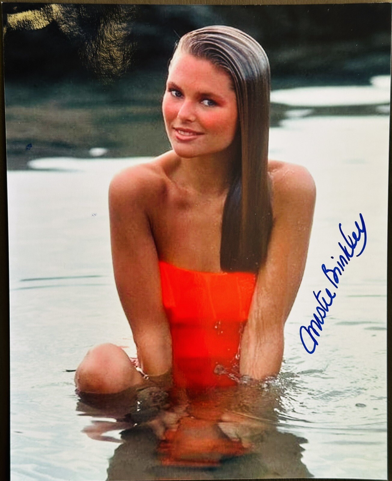 Christie Brinkley signed 8×10 Photo In Person Proof. Victoria Secret Supermodel