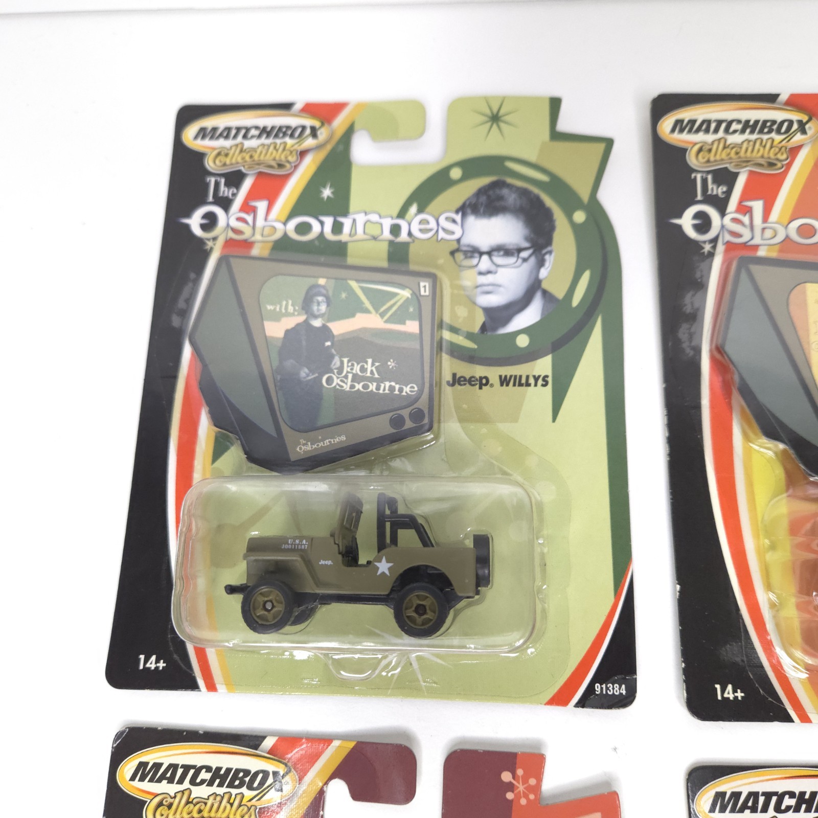 2002 The Osbournes Matchbox Mattel 1:64 Diecast Car Set Of 4 NEW Ozzy