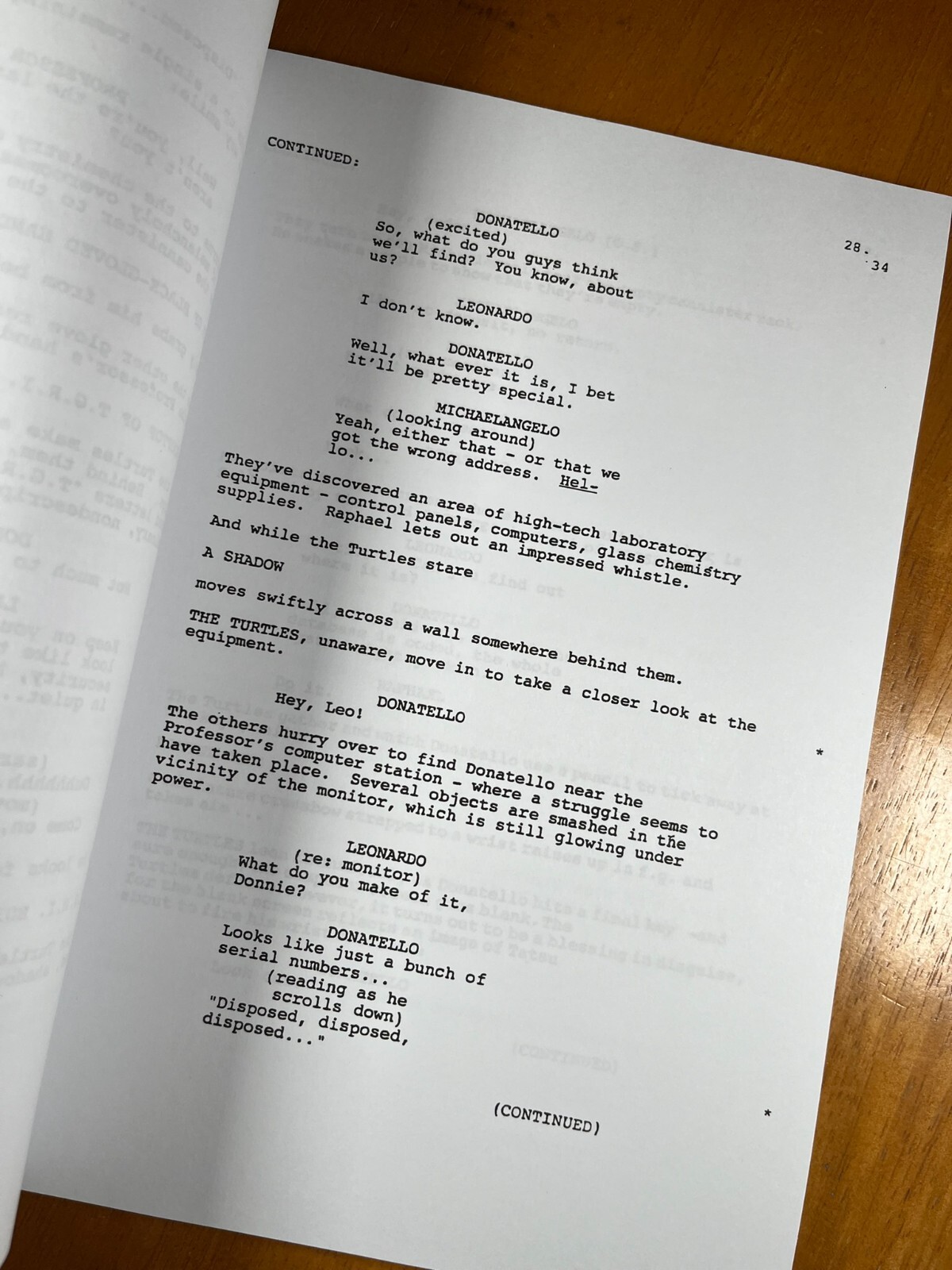 Teenage Mutant Ninja Turtles Trilogy Scripts Signed- Autograph Reprints- TMNT