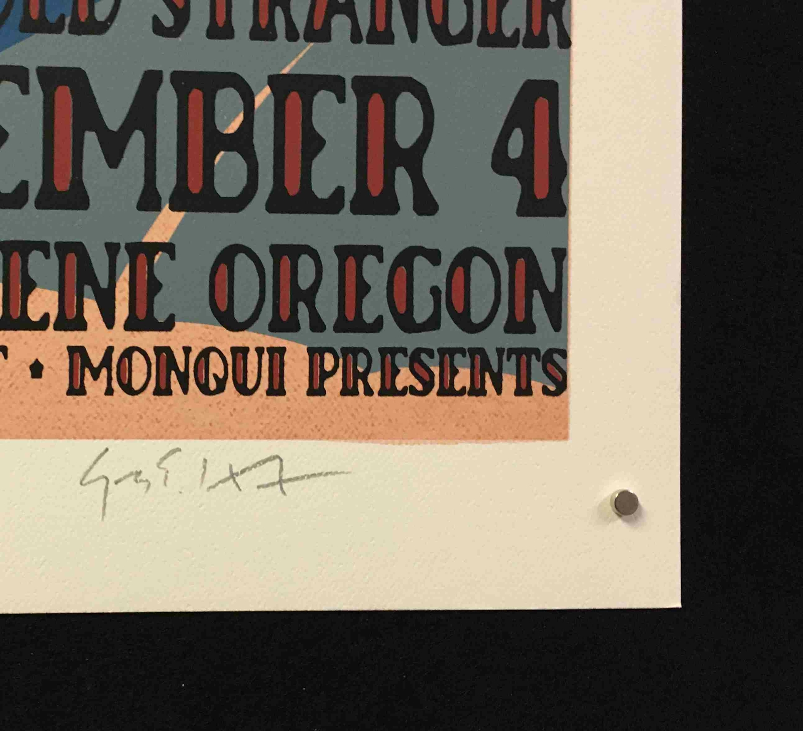 Wilco Original Poster 2003 McDonald Theater Eugene Hand-Signed Gary Houston COA