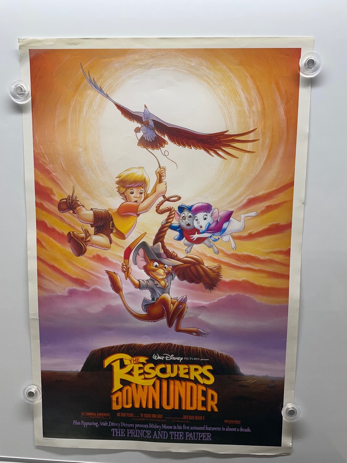 The Rescuers Down Under Downunder Movie Poster Disney Poster 27 x 18