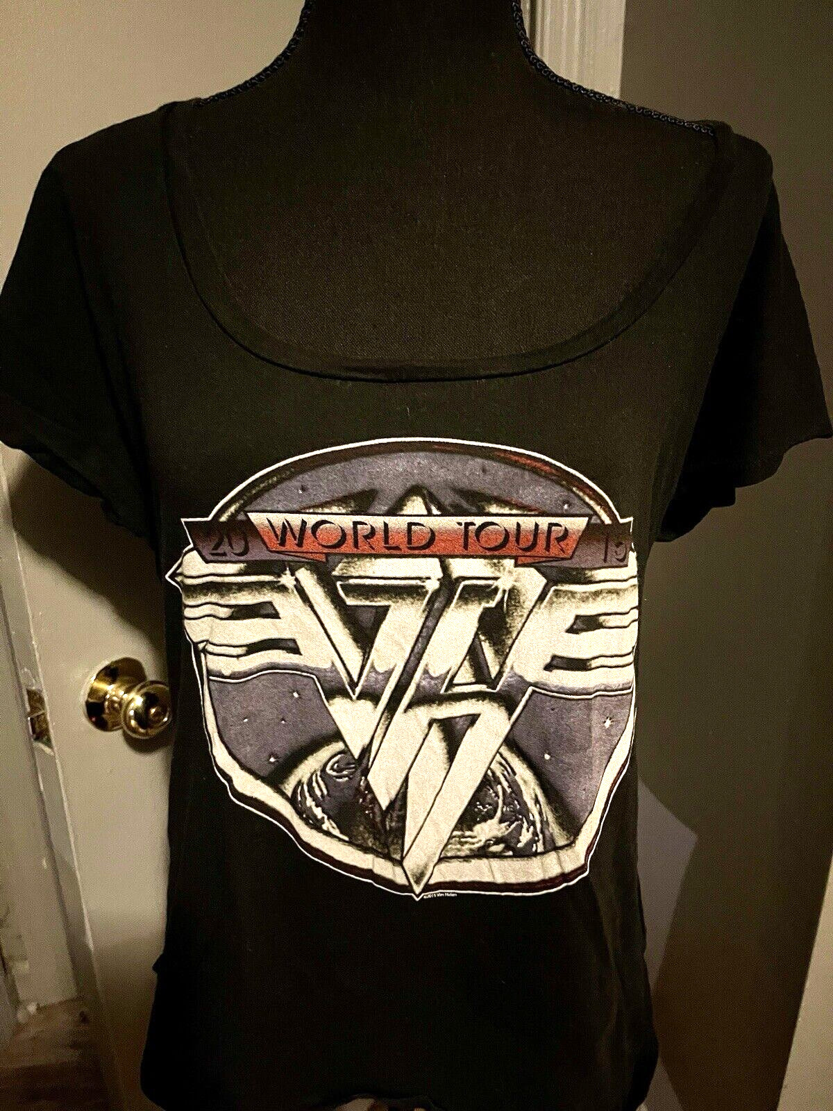 Van Halen Logo Ladies Juniors XL Scoopneck T-shirt