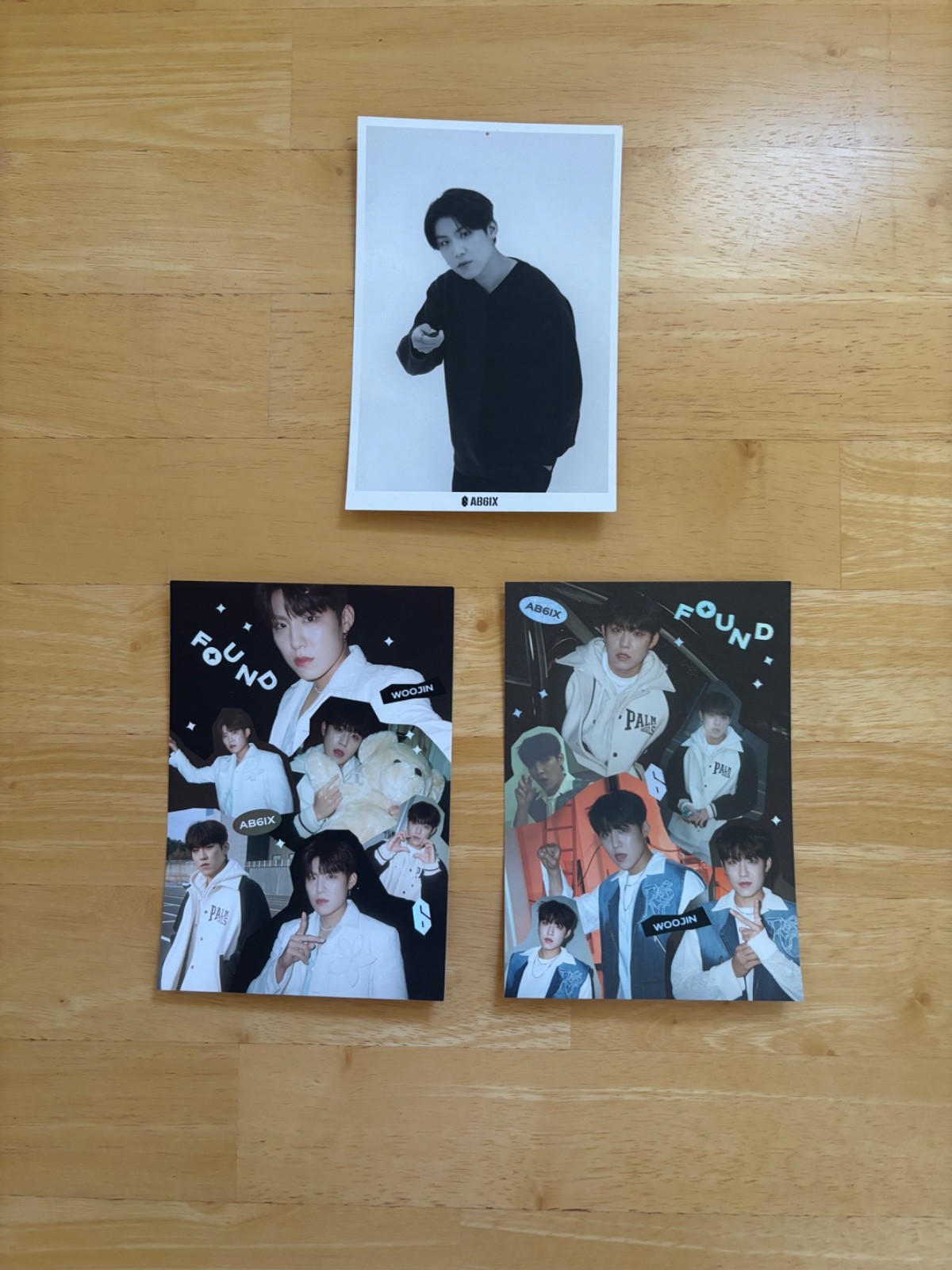 AB6IX ‘The Future is Ours: Found’ postcards Woojin, 3 postcards