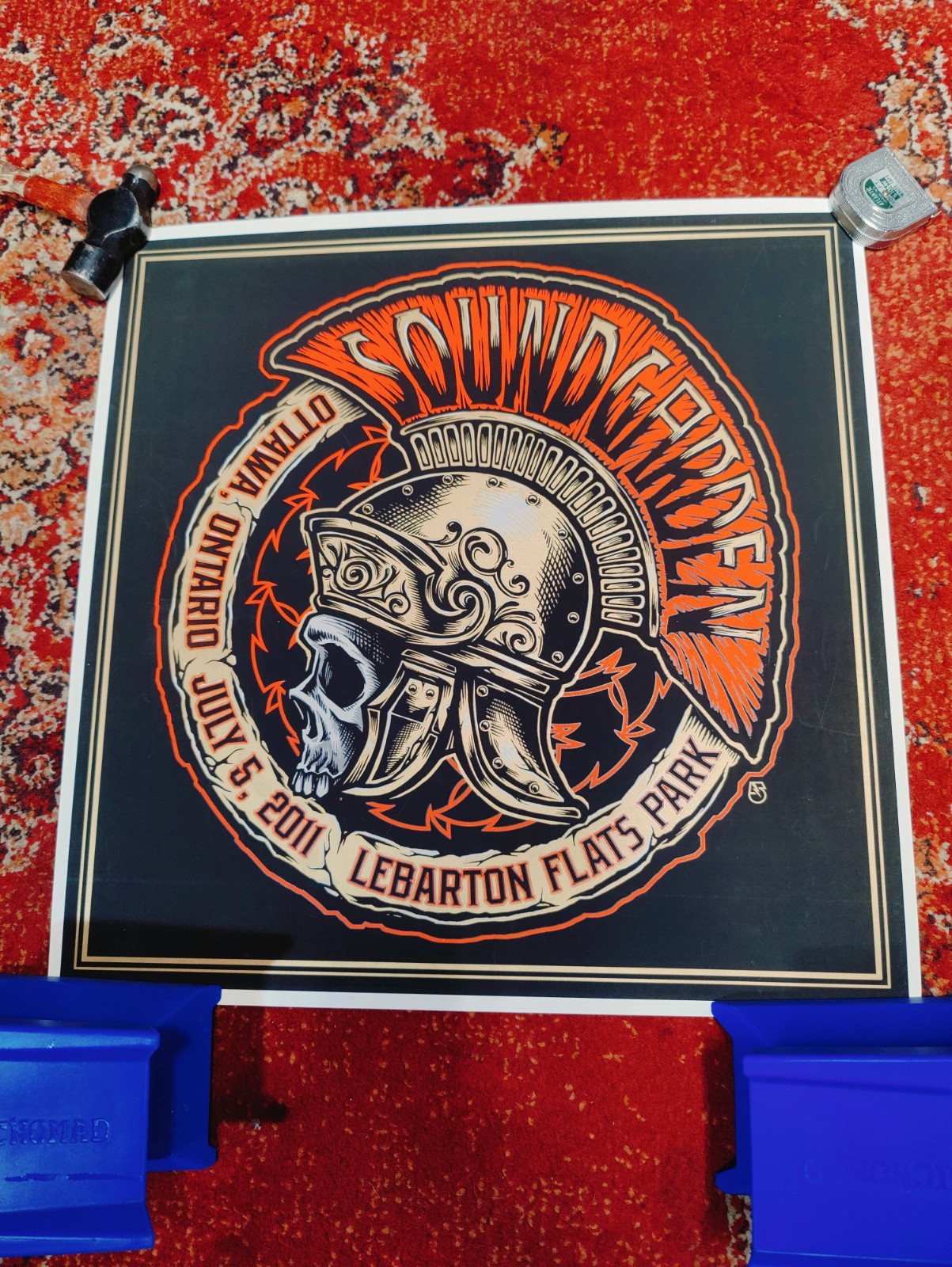 Soundgarden 2011 Ottawa Ontario Tour Poster Mark 5