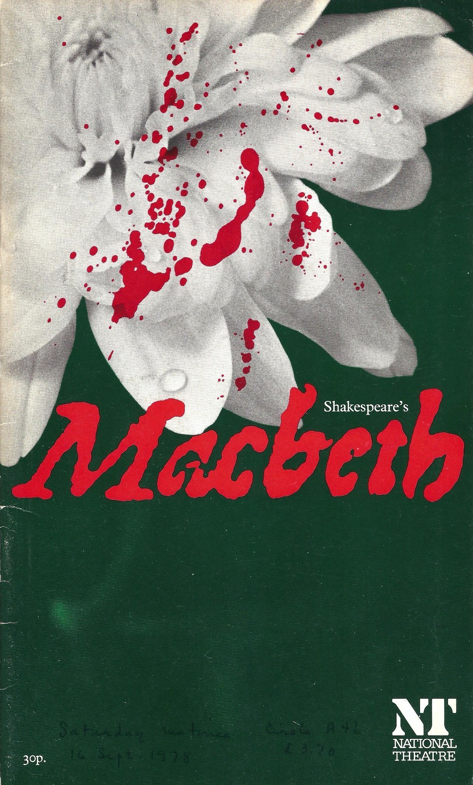 Albert Finney “MACBETH” Dorothy Tutin / Daniel Massey 1978 London Playbill