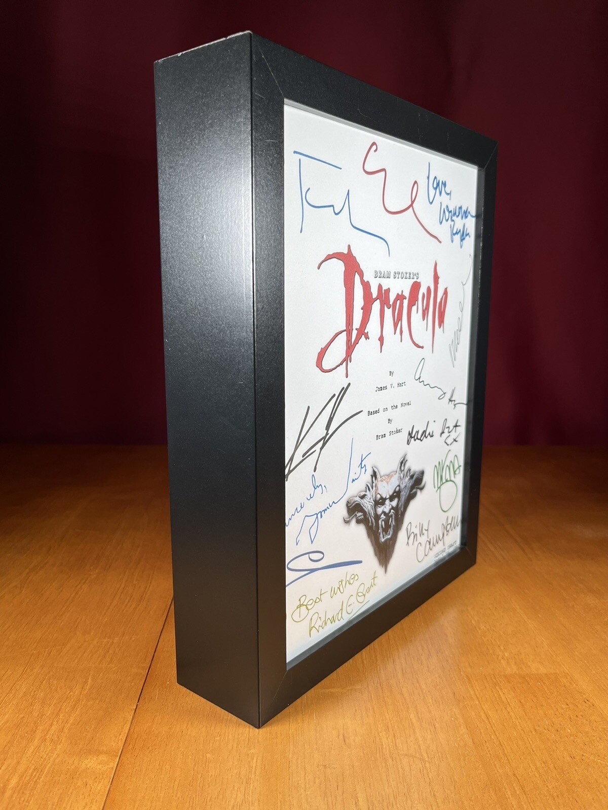 Bram Stoker’s Dracula Script Signed- Autograph Reprints- Francis Ford Coppola