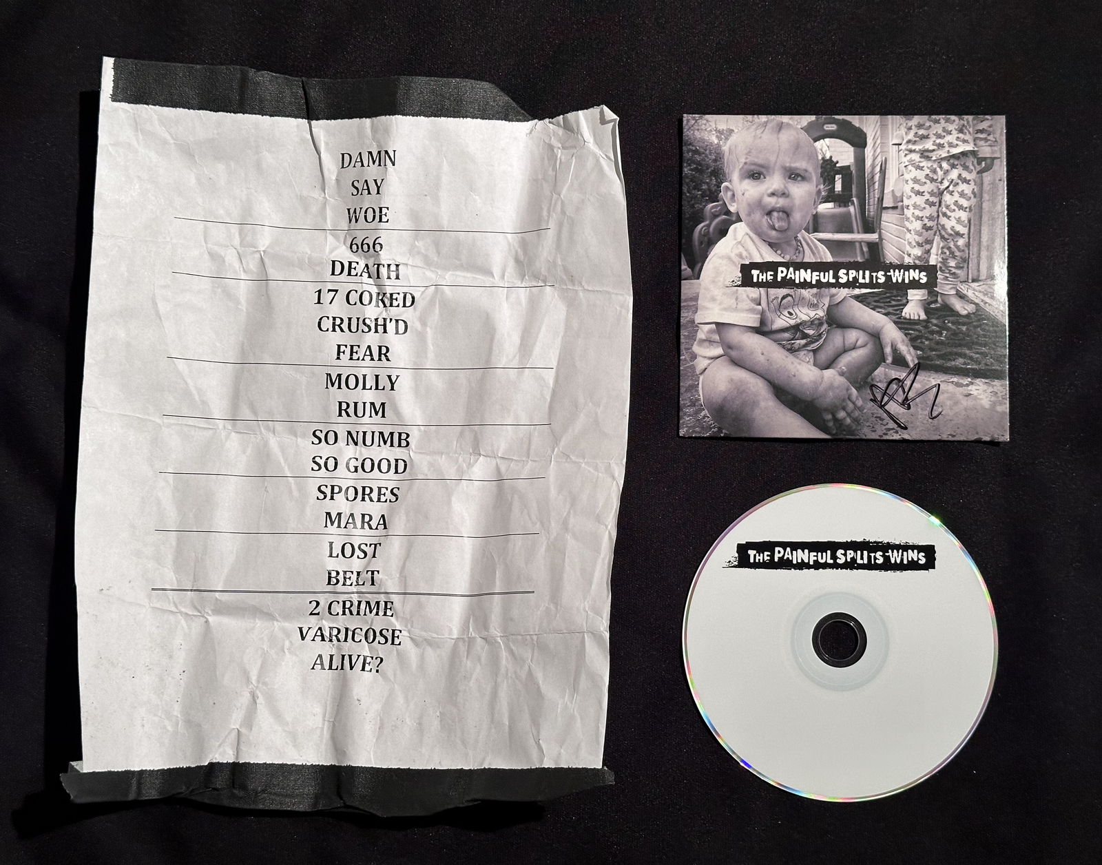 Say Anything 2016 Concert Setlist + Max Bemis Autographed CD Painful Splits