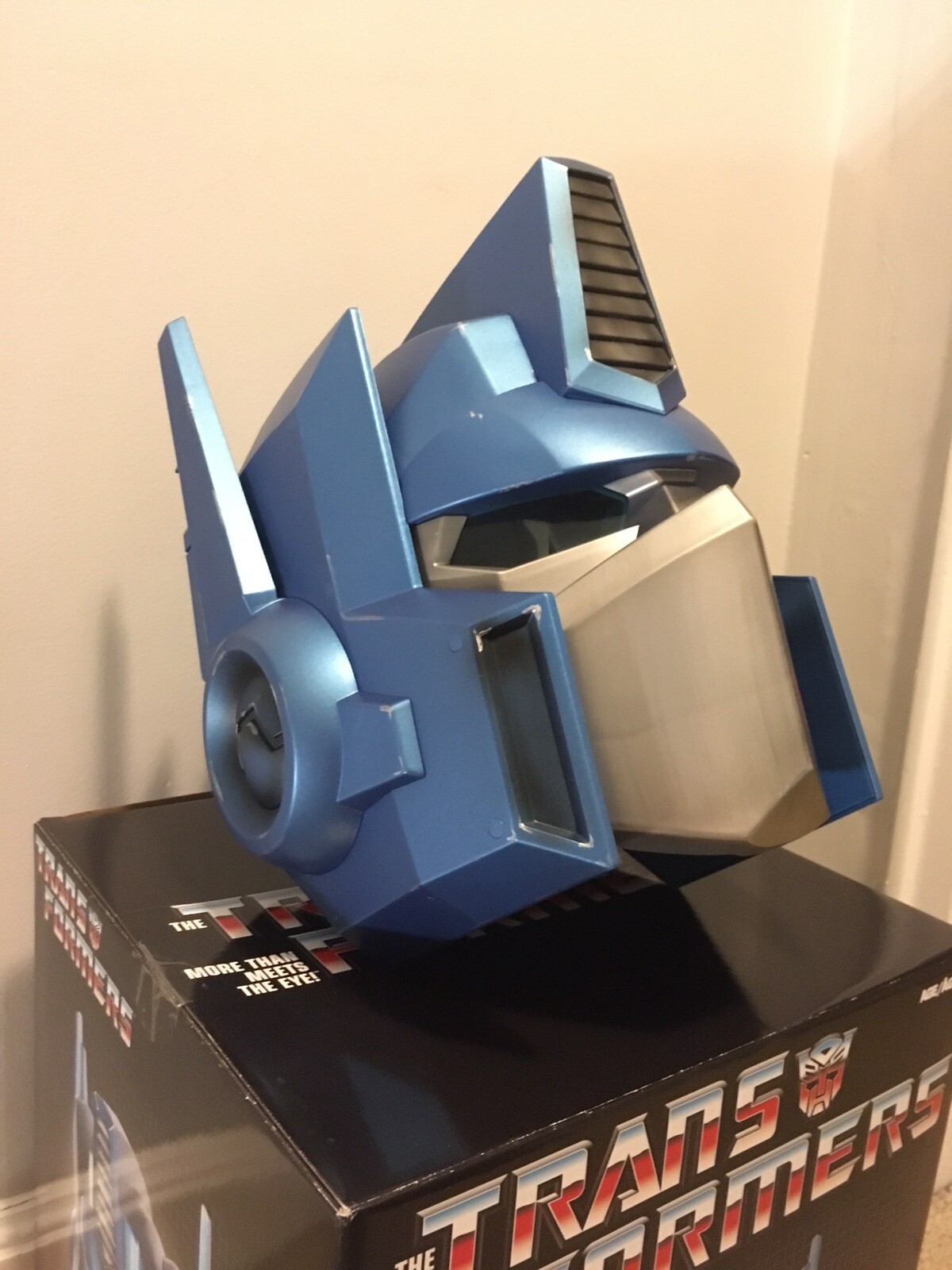 TRANSFORMERS PETER CULLEN SIGNED OPTIMUS PRIME FULL SIZED HELMET! COA JSA
