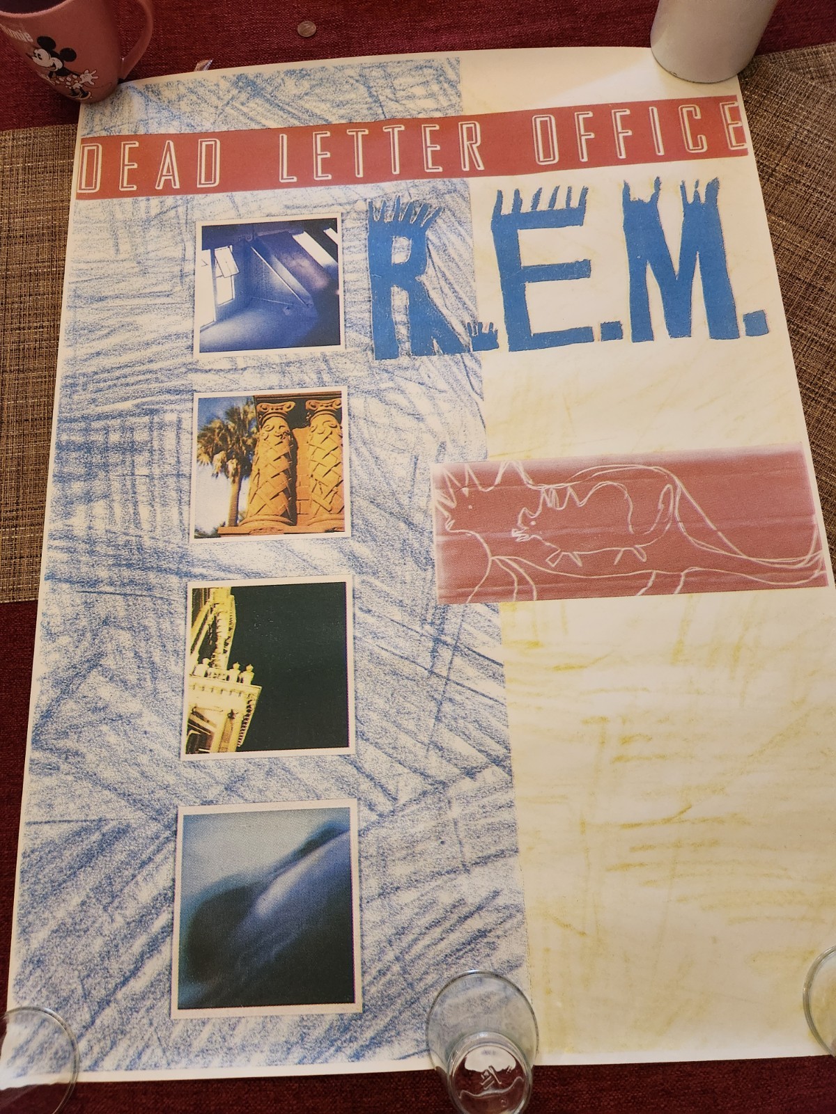 R.E.M. DEAD LETTER OFFICE 1987 PROMO ALBUM POSTER 34 X 25″ New