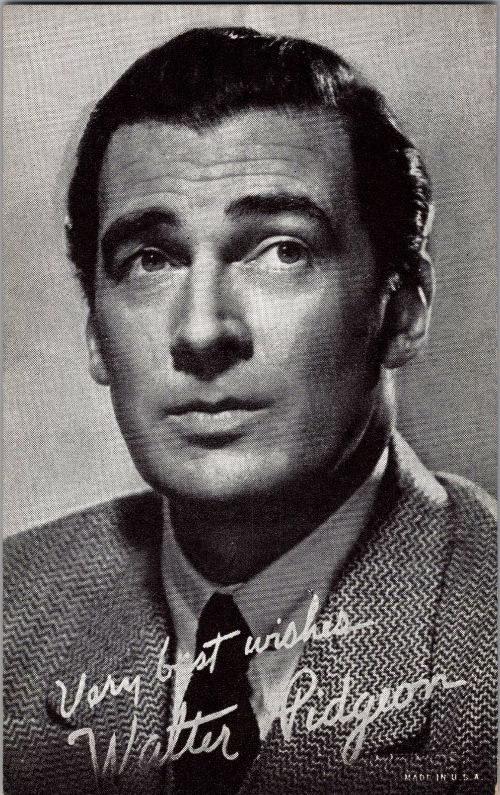 Vintage 3.5 x 5.5 photo card, Walter Pidgeon