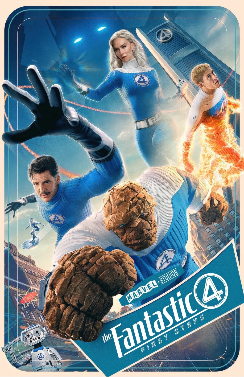 The Fantastic 4 movie poster (o) – 11″ x 17″ – Pedro Pascal, Vanessa Kirby
