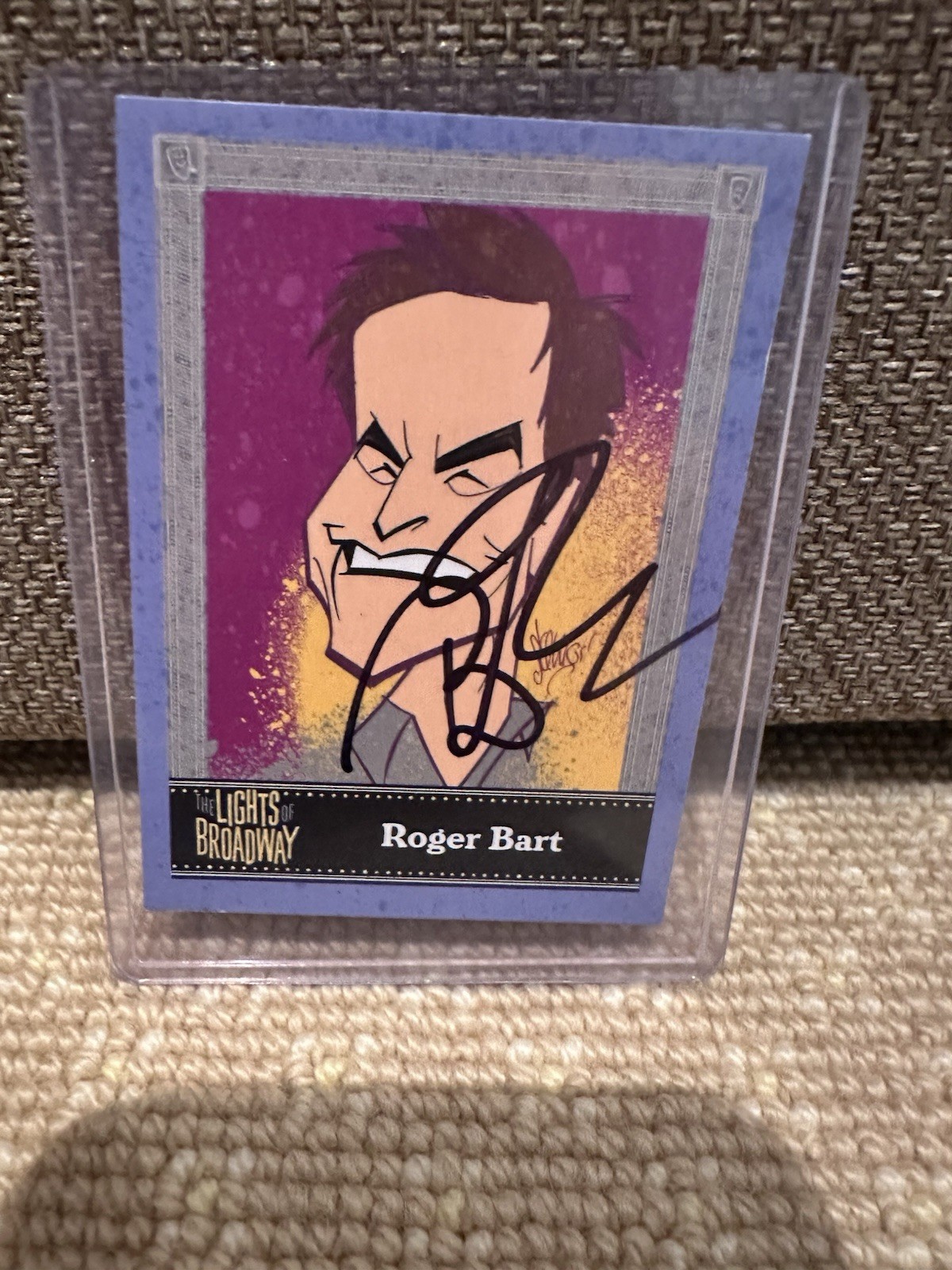 Roger Bart Signed Lights Of Broadway Trading Card