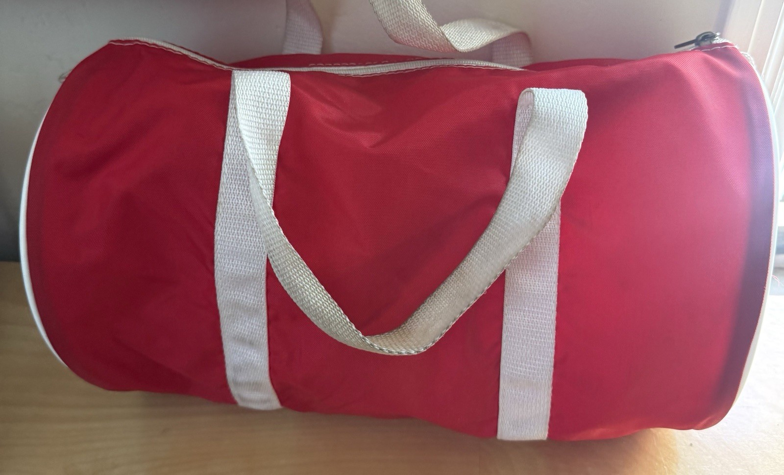 Vintage 1984 Ghostbusters Red/white Columbia Pictures Mini Duffel Bag