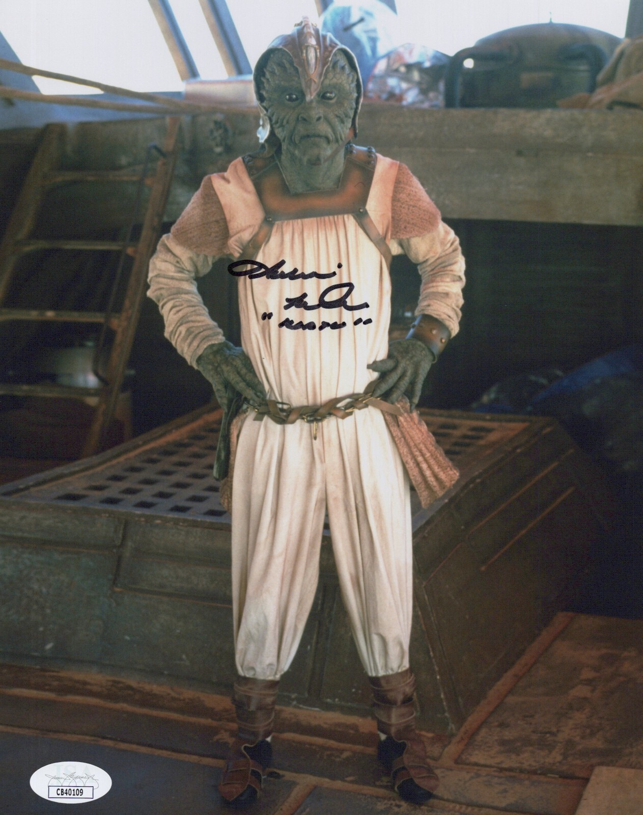Star Wars- Julius LeFlore signed Klaatu 8×10 photo JSA COA