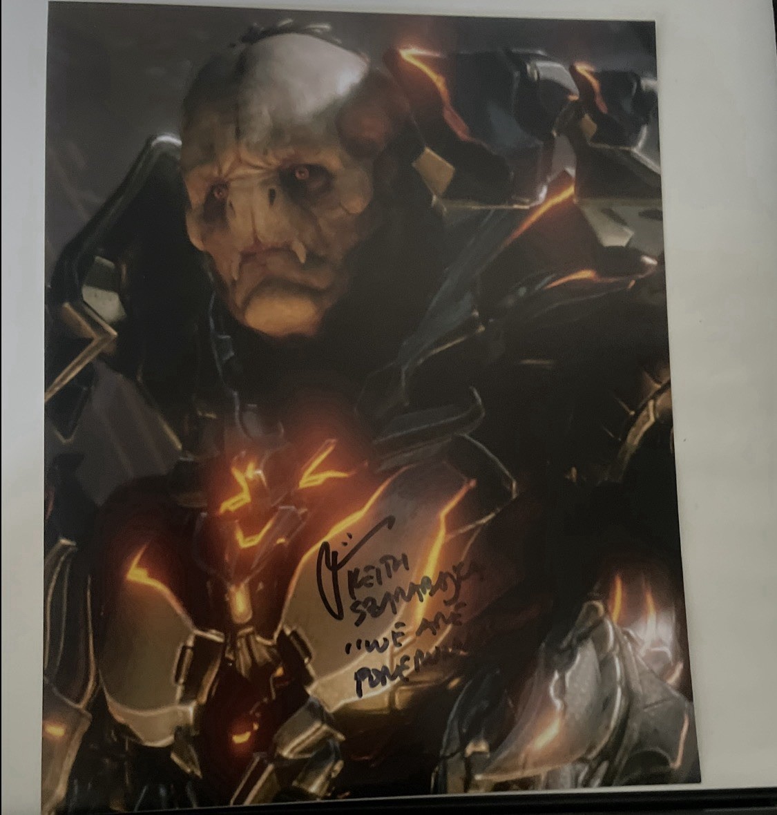 Autographed / Signed by 343 Industries – Didact Print (7.5 in x 9.5 in) Picture