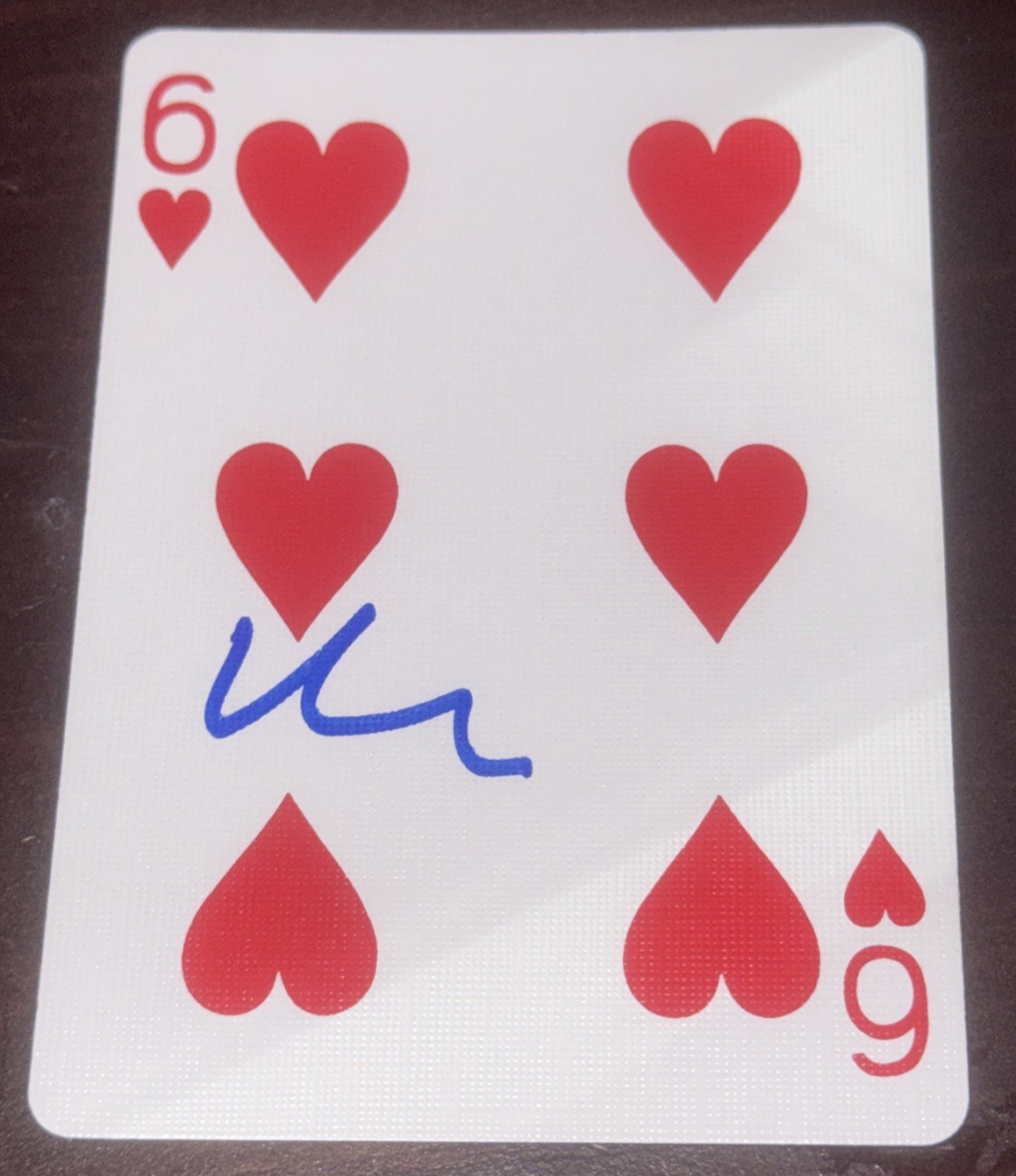 Matt Damon Signed Six Of Hearts Playing Card Rounders Poker Actor Rare