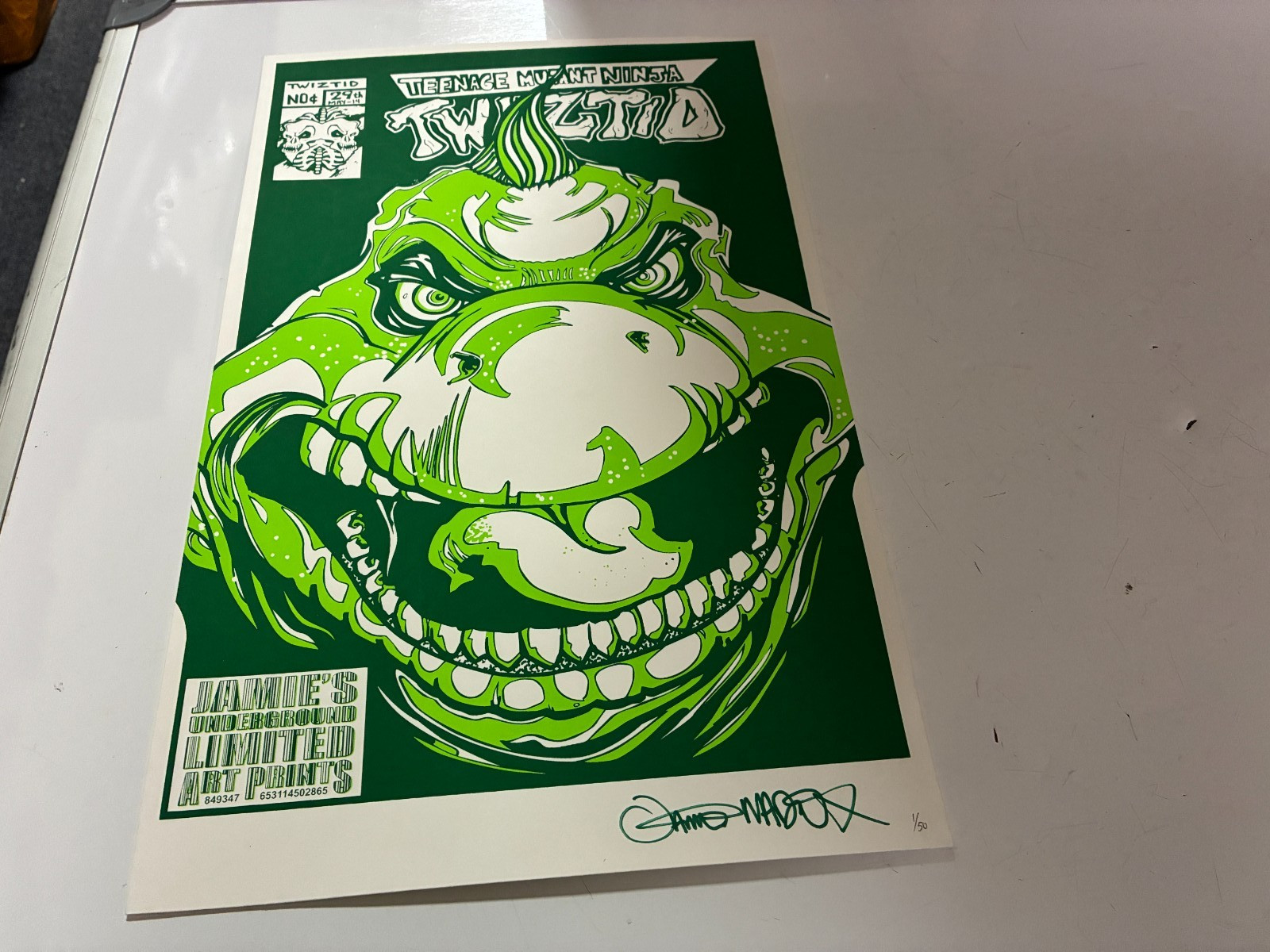 #1 Twiztid Green Ooze Turtles Jamie’s Underground Limited Art Prints 11×17 1/50