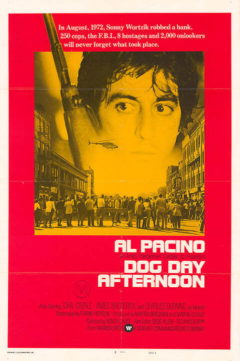 Dog Day Afternoon Movie Poster Print 17 X 12 Reproduction