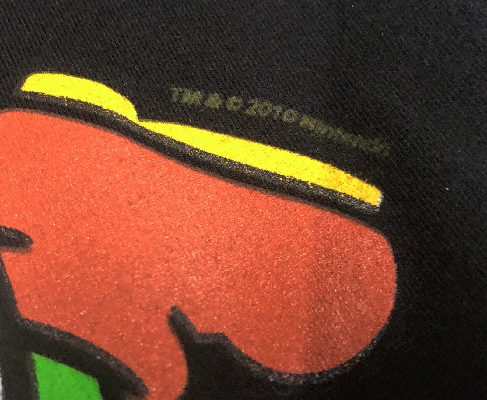 Besties Super Mario Yoshi Small / Medium Girly Black T-Shirt