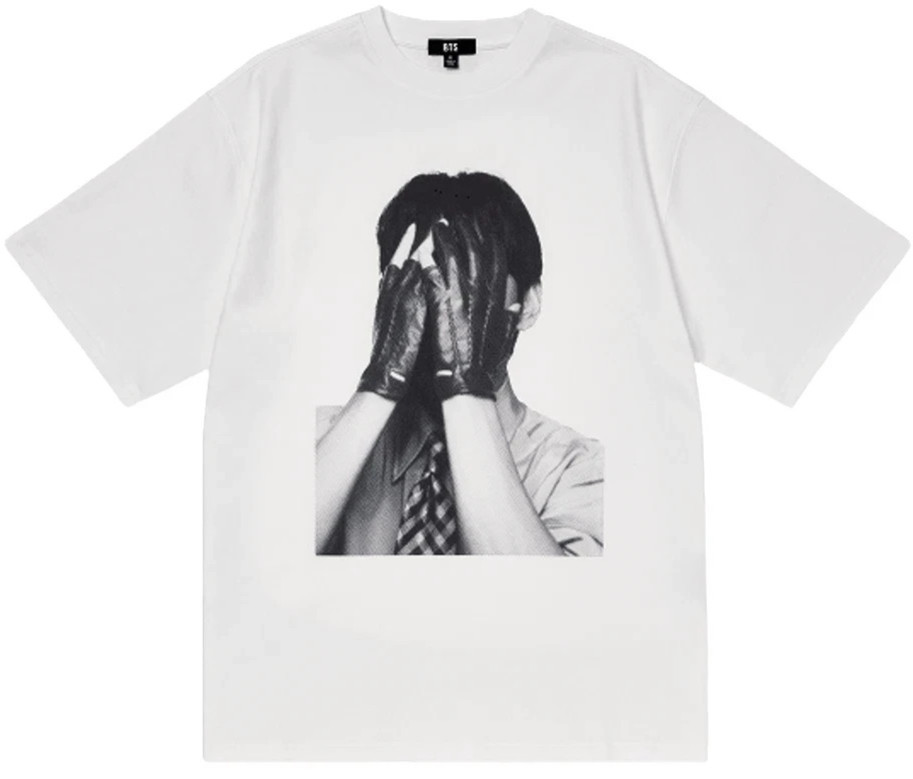 BTS V Taehyung ARIRANG World Tour Official T-Shirt White Size M L XL BLACK GRAPH
