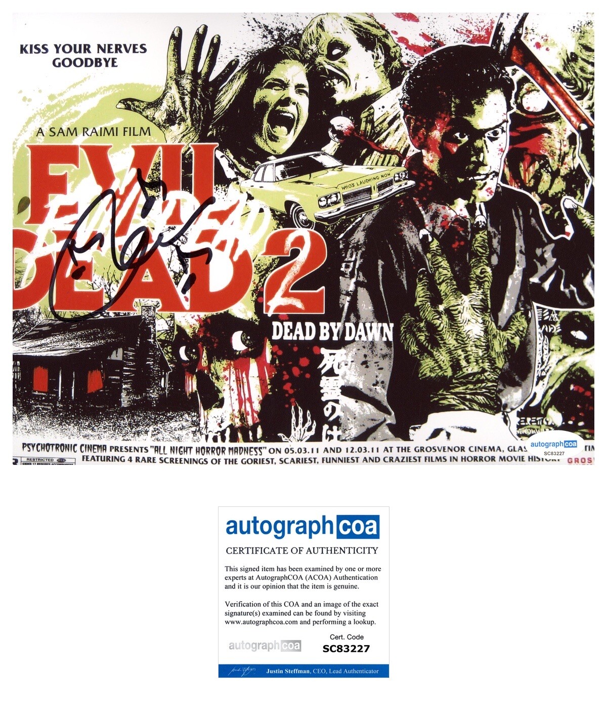 Joseph Loduca ‘Evil Dead 2’ Composer Signed Autograph 8×10 Photo ACOA