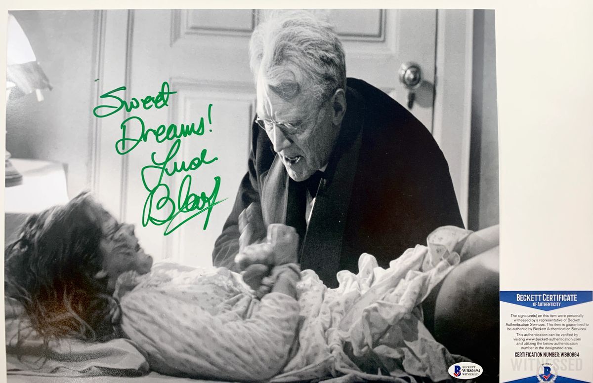 Linda Blair Signed The Exorcist 11×14 Photo A Autograph Regan MacNeil JSA COA