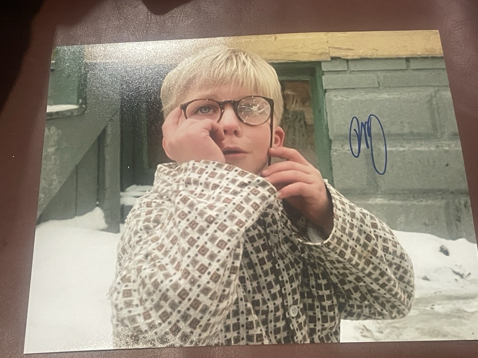 PETER BILLINGSLEY RALPHIE A CHRISTMAS STORY RARE SIGNED CHRISTMAS STORY PHOTO
