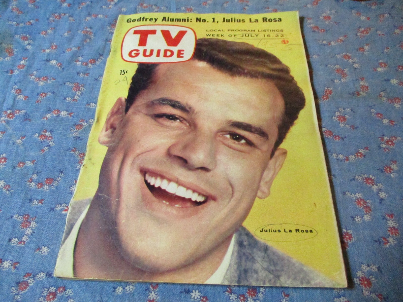 TV Guide Chicago July 16-22 1955 Julius La Rosa The Merengue Pat Carroll
