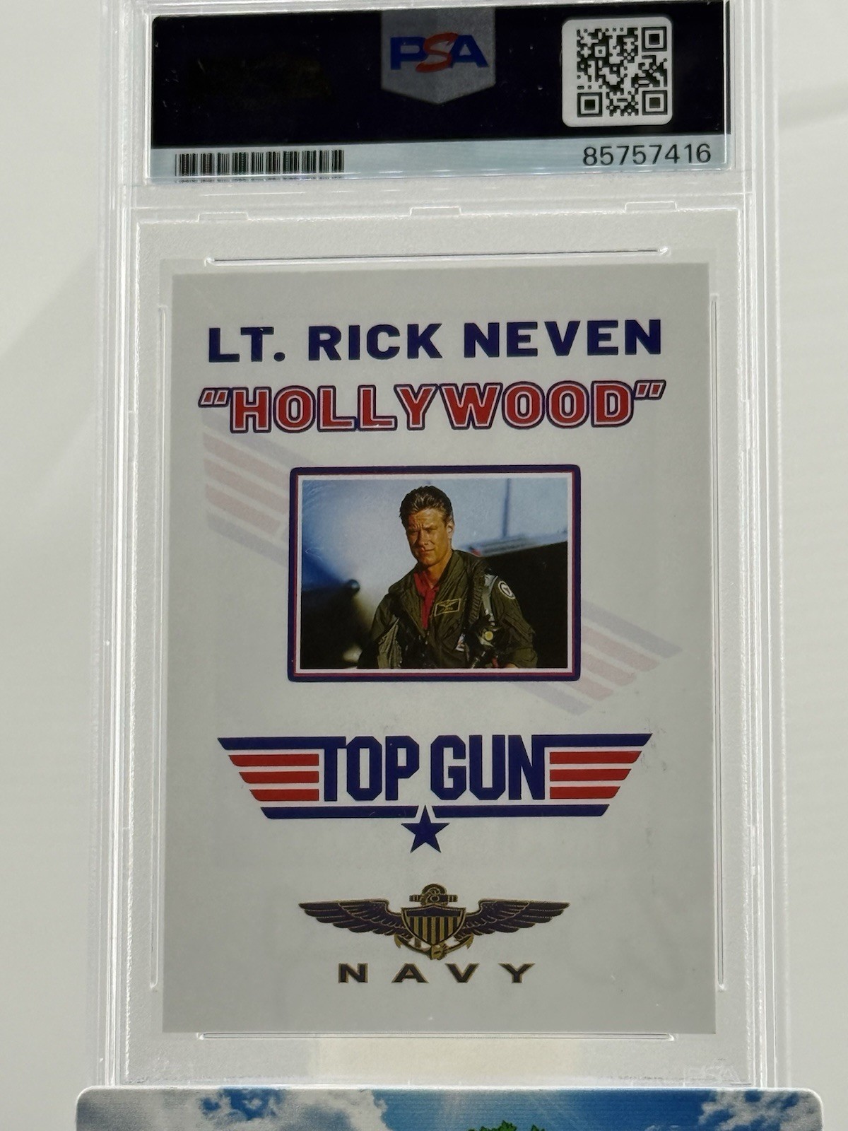Whip Hubley Signed Top Gun Card PSA Autograph Authentic Hollywood Tom Cruise