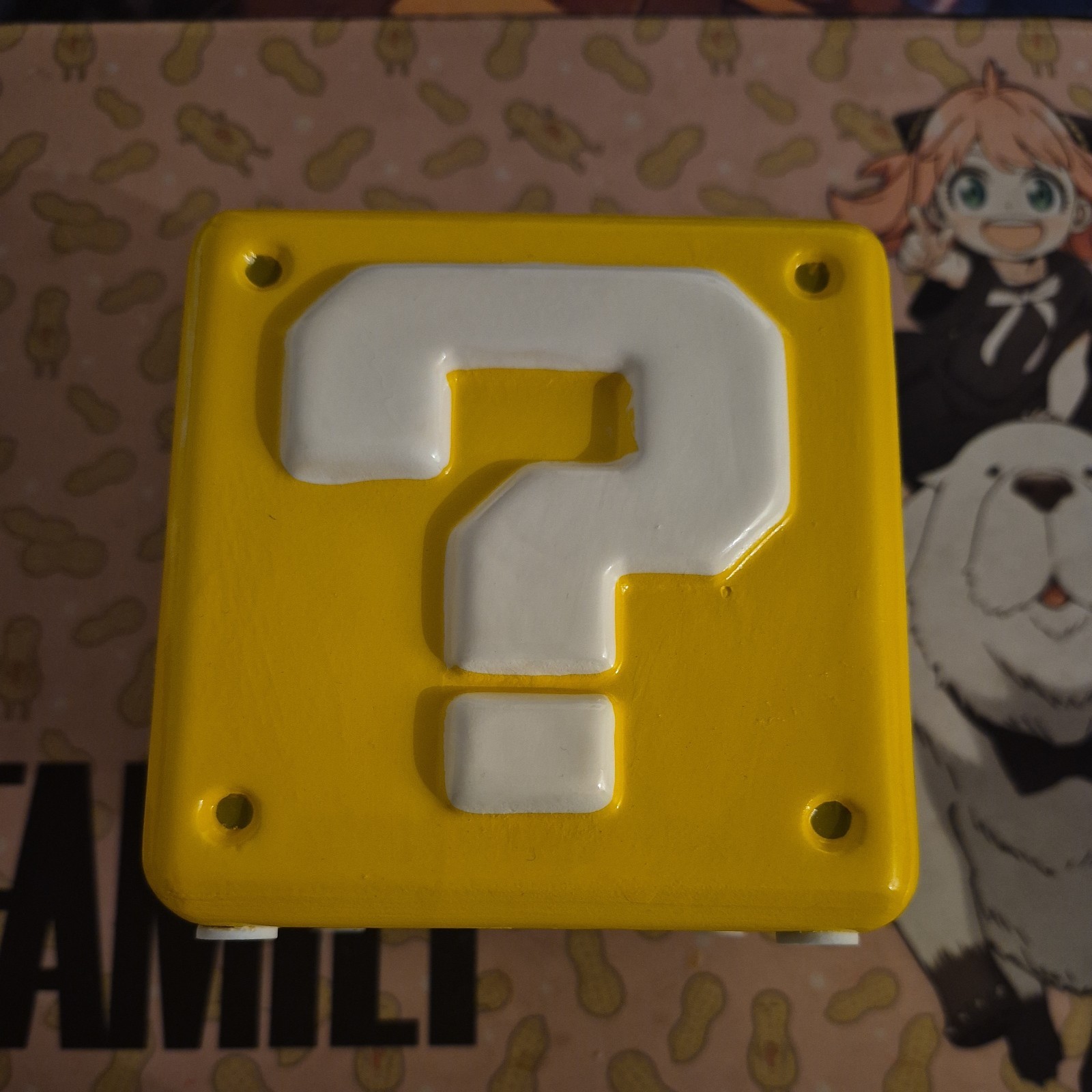 Nintendo Super Mario Bro Question Mark Block Yellow Ceramic Bank Pyramid America