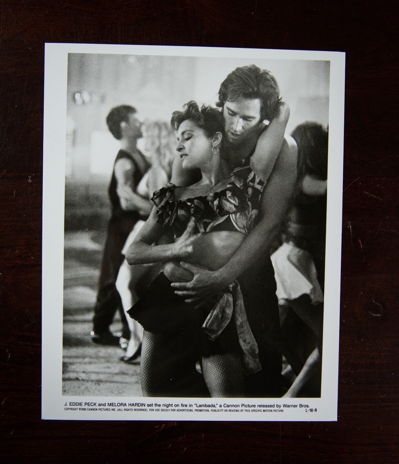 “Lambada” (1990) movie press kit photo – J. Eddie Peck, Melora Hardin
