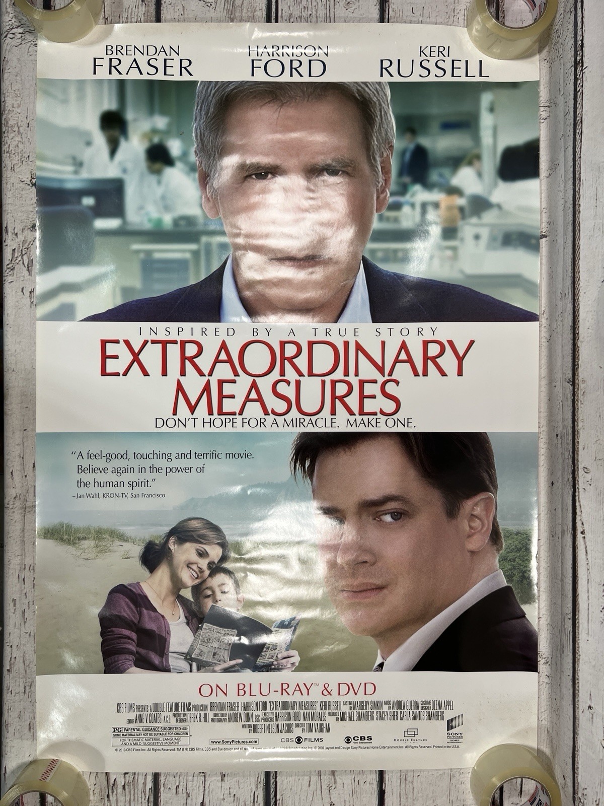 Extraordinary Measures 2010 Movie Poster Promo Advertising 40″ x 27″ Original