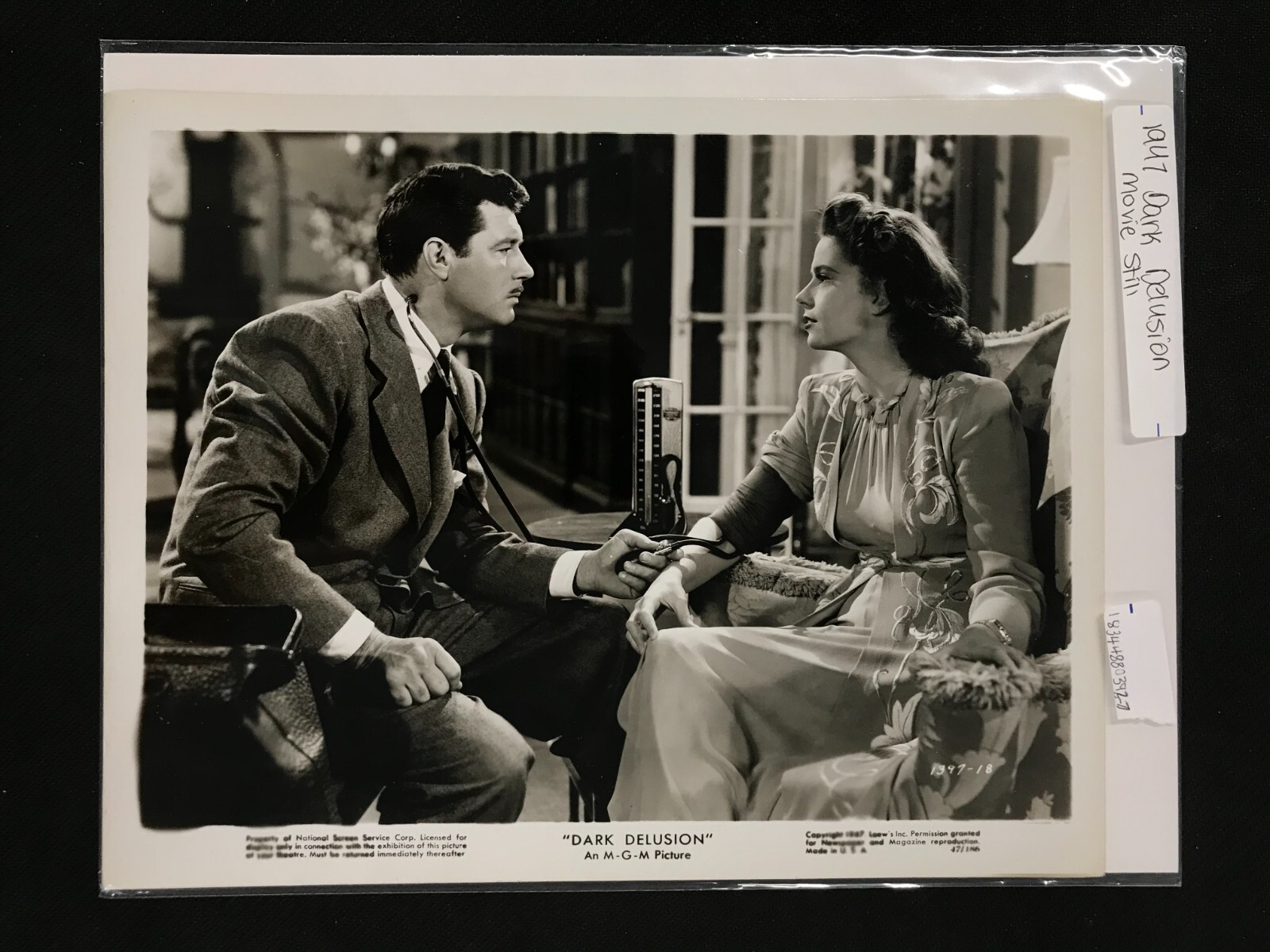 VTG 1947 Craig & Lucille Bremer “Dark Delusion” Movie Still 8×10 Type 1 Photo