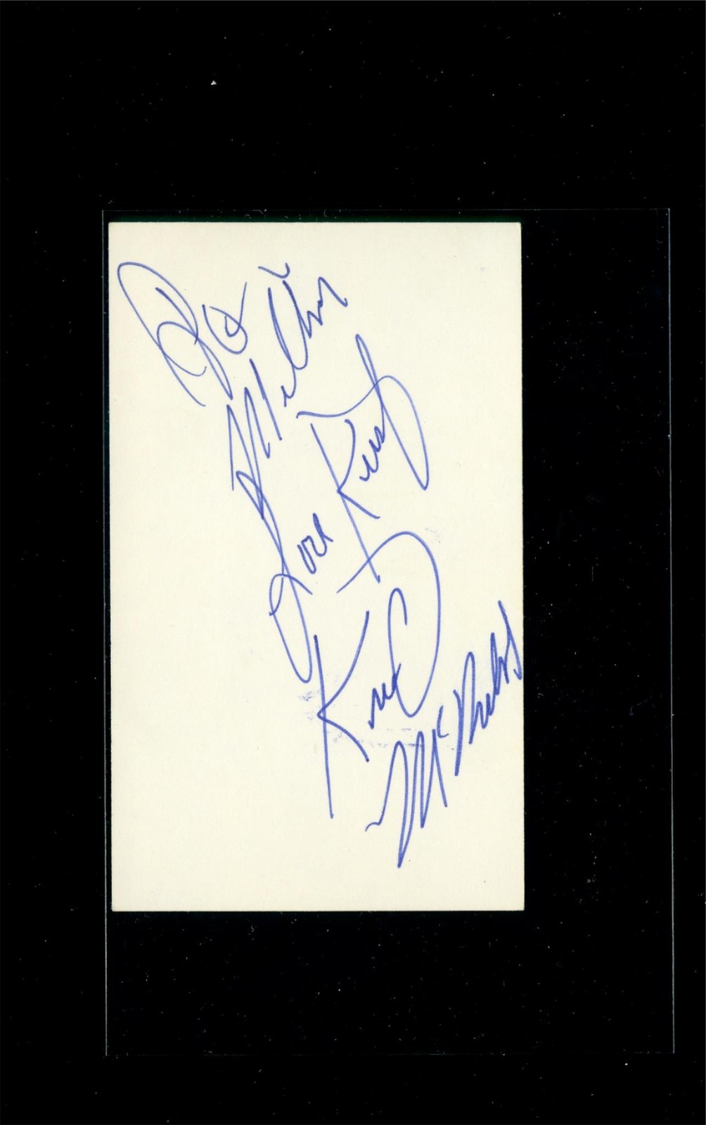 Kristy McNichol – Signed Autograph Index Card & Photo Set – Little Darlings