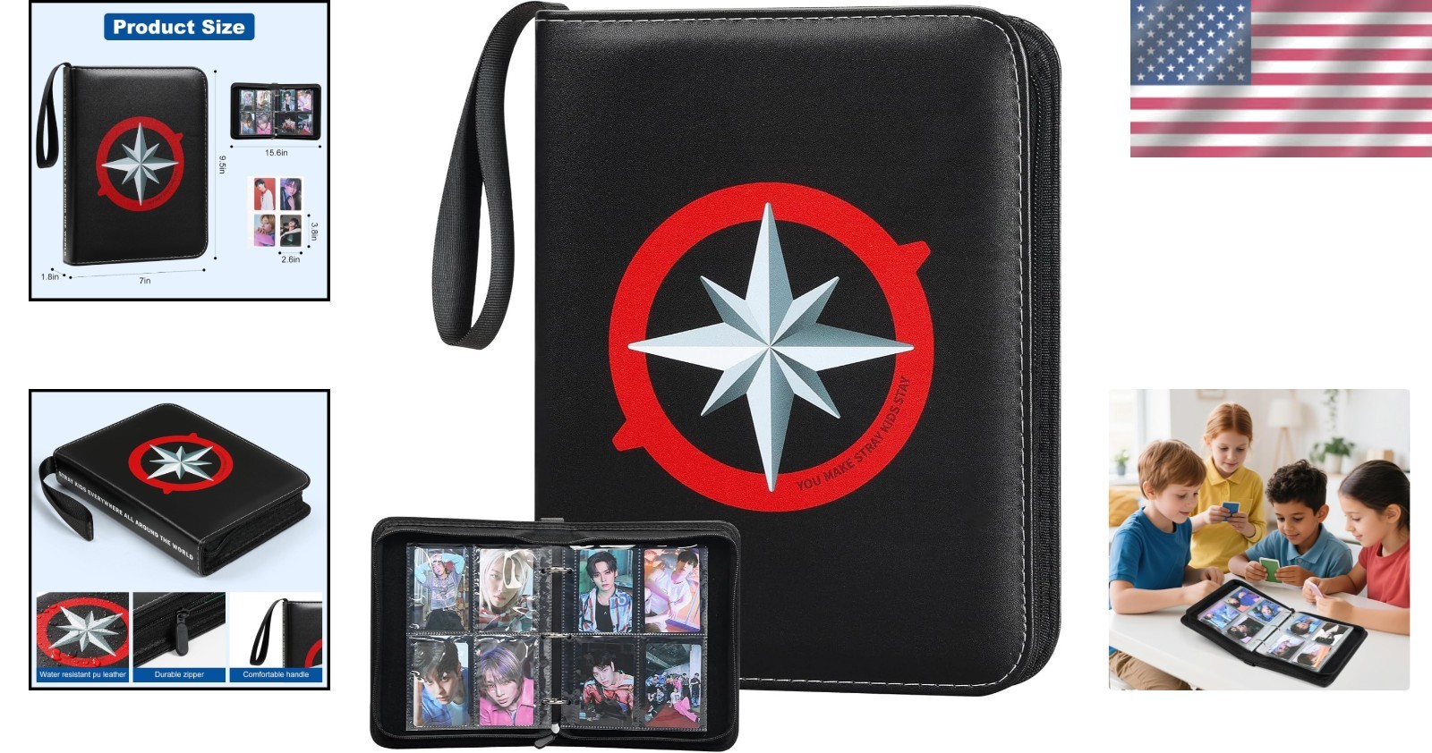 Photocards Binder 400 Pockets Organizer Photo Card Holder Merch for Fans