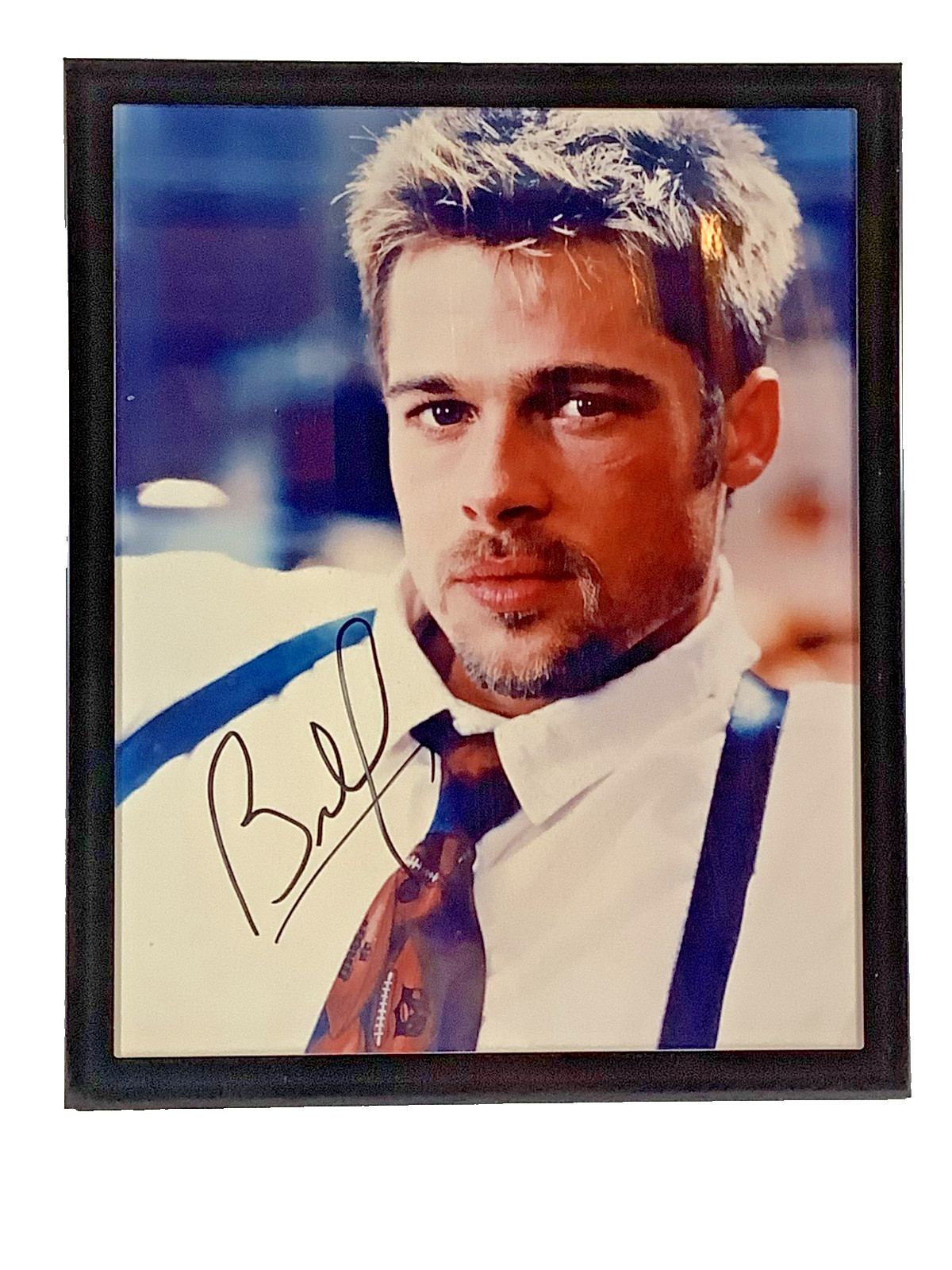 BRAD PITT SIGNED AUTOGRAPH FRAMED PHOTO 8.5 x 10.5