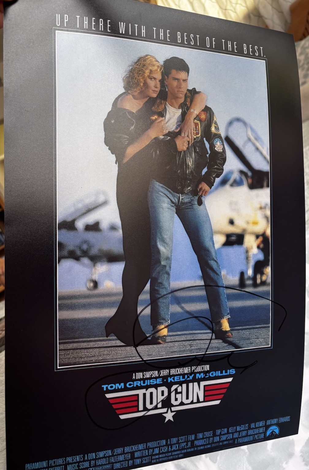 Tom Cruise Signed 12×18 Photo Top Gun With Exact Proof