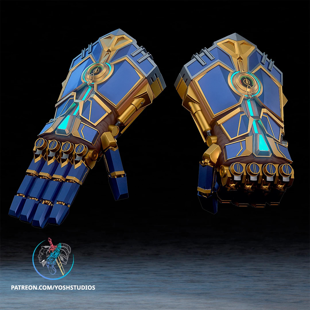 Arcane Gauntlet Life-Size Prop Replica | 3D Printed ASSEMBLY REQUIRED